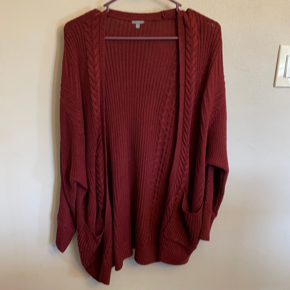 Burgendy cardigan